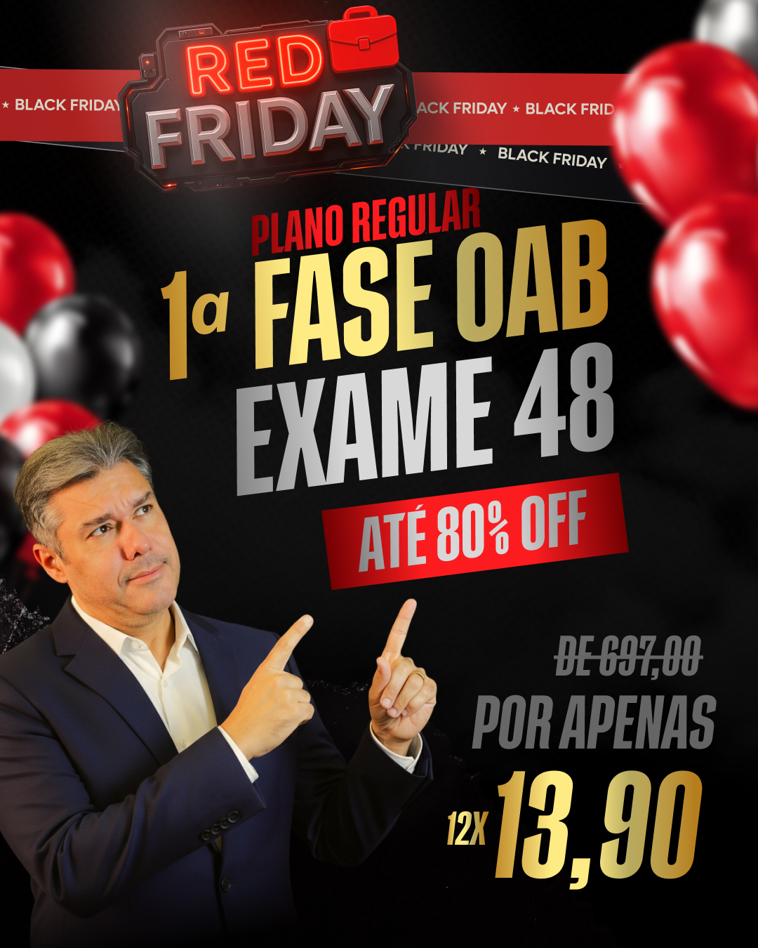 Plano Regular da 1ª fase, Exame 48, por 12x de R$ 13,90