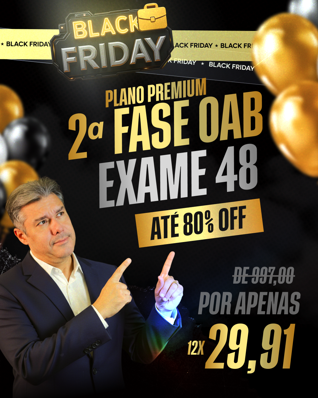 Plano Premium da 2ª fase, Exame 48, por 12x de R$ 29,91